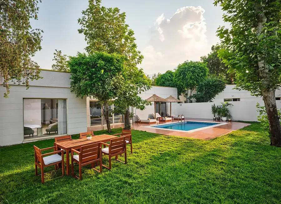 Villa and pool in FashionTV Luxe Resort's Aphel Forest Area