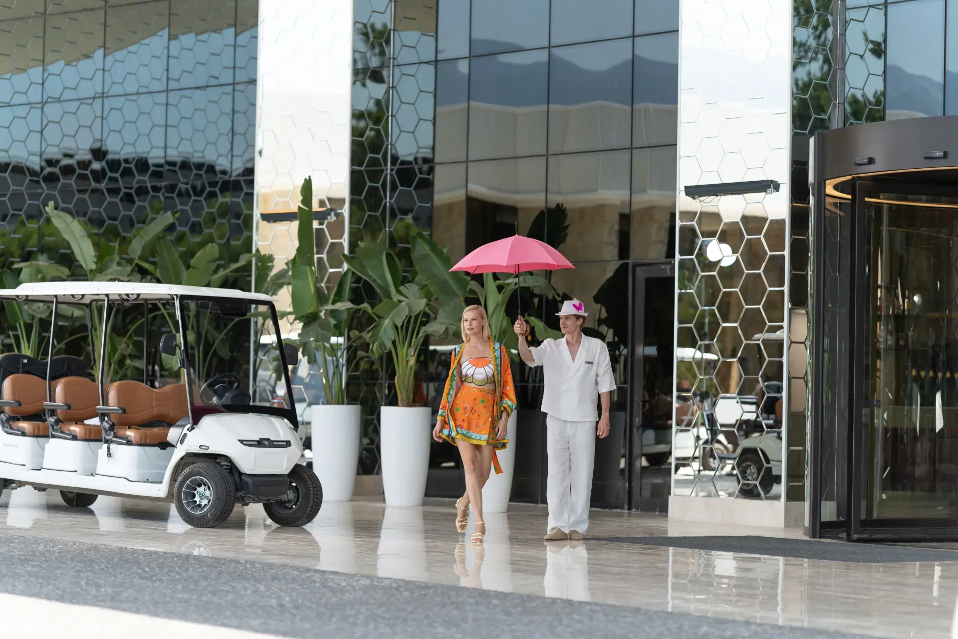 Guests arriving at FashionTV Luxe Resort